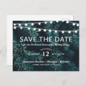 グリーンパインクリスマスホリデーパーティー | セーブザデート 案内ポストカード (正面/裏面)