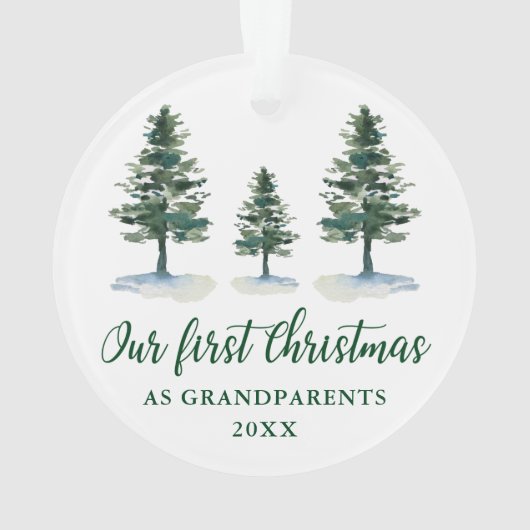 グリーンパインズ初めてのクリスマス祖父母 オーナメント (裏面)