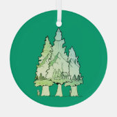 グリーンパインズ ガラスオーナメント (裏面)