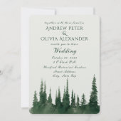 グリーンパインツリーエバーグリーンフォレ結婚スト 招待状 (正面)
