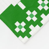 グリーンパインツリーセーター編み毛布 フリースブランケット (角)