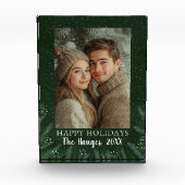 グリーンパインツリーハッピーホリデイズ フォトブロック (正面)