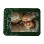 グリーンパインツリーハッピー マグネット (横)