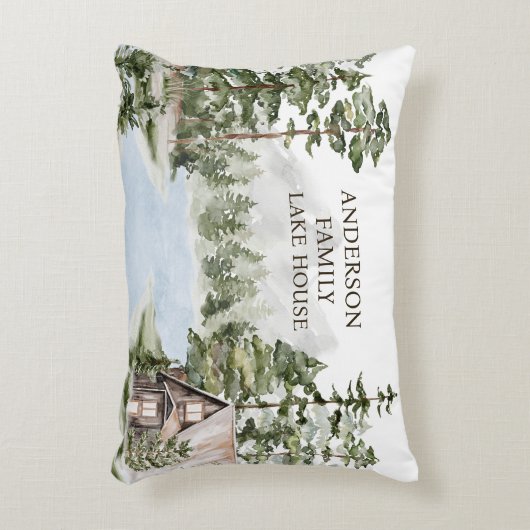 グリーンパインフォレストファミリーレイクハウスキャビン アクセントクッション (正面(垂直))