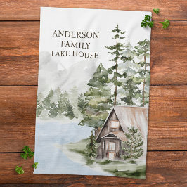 グリーンパインフォレストファミリーレイクハウスキャビン キッチンタオル