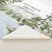 グリーンパインフォレストファミリーレイクハウスキャビン シェルパブランケット (3/4)