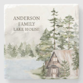 グリーンパインフォレストファミリーレイクハウスキャビン ストーンコースター (正面)