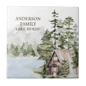 グリーンパインフォレストファミリーレイクハウスキャビン タイル (正面)