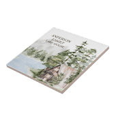 グリーンパインフォレストファミリーレイクハウスキャビン タイル (側面)