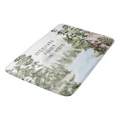 グリーンパインフォレストファミリーレイクハウスキャビン バスマット (アングル)