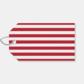 グリーンパインブランチと赤クリスマスギフトタグ ギフトタグ (裏面横)