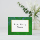 グリーンパインホリデーカスタムレシピカード シーズンポストカード (スタンド正面)