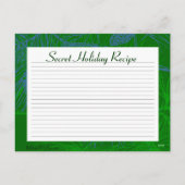 グリーンパインホリデーカスタムレシピカード シーズンポストカード (裏面)