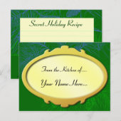 グリーンパインホリデーレシピカード シーズンポストカード (正面/裏面)