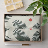 グリーンパインレッドホリーベリーズスノーフレークスホリデー 薄葉紙 (ギフト)