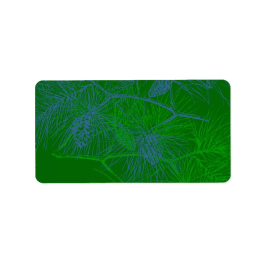 グリーンパイン空白のホリデー住所 シール (正面)