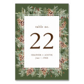 グリーンパイン テーブルナンバー (裏面)