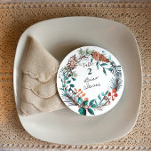 グリーンパイン ユーカリ 松ぼっくり リング 名札ラベル 招待状