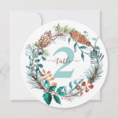 グリーンパイン ユーカリ 松ぼっくり リース テーブルナンバー (裏面)