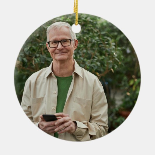 グリーンパゴダのクリスマスツリーリタイアメント1 – 写真 セラミックオーナメント (裏面)