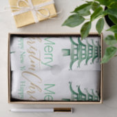 グリーンパゴダクリスマスツリーティッシュペーパー 薄葉紙 (ギフト)