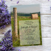 グリーンパスチャーズカントリーランチウェディングシャワー 招待状