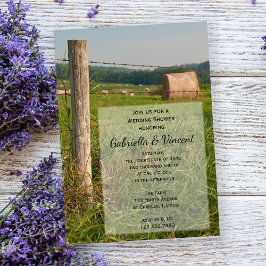 グリーンパスチャーズカントリーランチウェディングシャワー 招待状