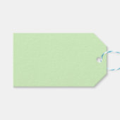 グリーンパステルギフトラベル ギフトタグ (正面(横))