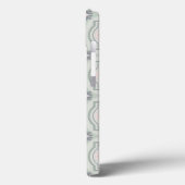 グリーンパステルフラワータイル Case-Mate iPhoneケース (裏面 / 左)