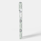 グリーンパステルフラワータイル Case-Mate iPhoneケース (裏面 / 左)