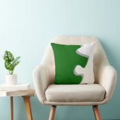 グリーンパズルピースピロー クッション (椅子)