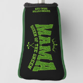 グリーンパターの女子ゴルフママクイーンカスタムズ ゴルフヘッドカバー (回転90)