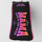 グリーンパターの女子ゴルフママクイーンカスタムズ ゴルフヘッドカバー (回転90)