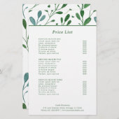 グリーンパターモダンン価格表 (正面/裏面)