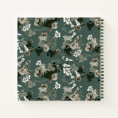 グリーンパターンありがとう ノートブック (裏面)