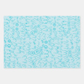 グリーンパターンおもしろい包装紙シート ラッピングペーパーシート (正面3)