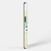 グリーンパターンの名入れデザイン iPhoneケース (右側面)