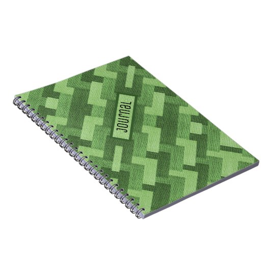 グリーンパターン祈りの言葉仕訳帳 ノートブック (右側)