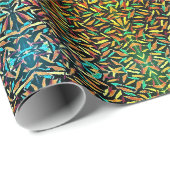 グリーンパターン  ラッピングペーパー (ロールコーナー)