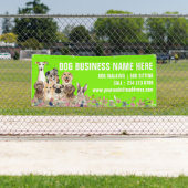 グリーンパピーズフローラ植物犬の座る 横断幕 (インサイチュ)