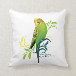 グリーンパラケート クッション