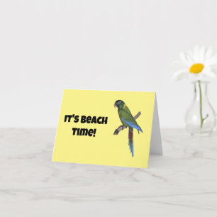 グリーンパロットマコーファインアート絵画自然 カード