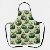 グリーンパンプキンオータムホームデザイン装飾用クッション エプロン (正面)