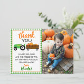 グリーンパンプキントラクターサンキューカード サンキューカード (スタンド正面)