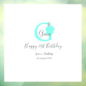 グリーンパンプキン秋誕生日21stグレーパステル ウィンドウサイン (シート3)