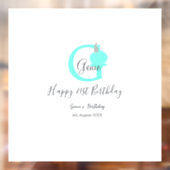 グリーンパンプキン秋誕生日21stグレーパステル ウィンドウサイン (シート2)