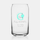 グリーンパンプキン秋誕生日21stグレーパステル ガラス缶 (裏面)