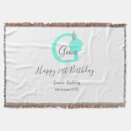 グリーンパンプキン秋誕生日21stグレーパステル スローブランケット