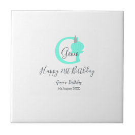 グリーンパンプキン秋誕生日21stグレーパステル タイル