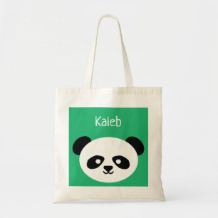 グリーンパーソナライズされたかわいいパンダクマ動物かわいい トートバッグ